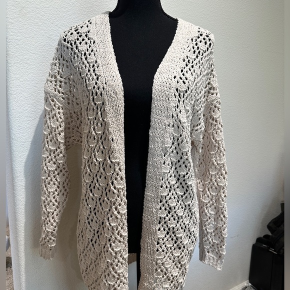 moon & madison Sweaters - Nwt moon and Madison sweater collection Elegant Cream Open-Knit Sweater